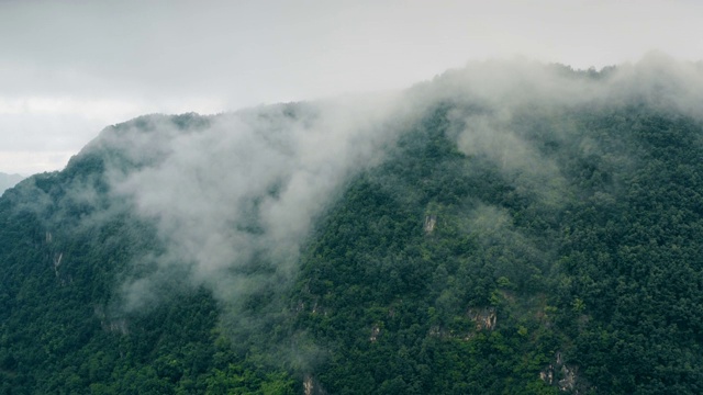 中国陕西秦岭山景鸟瞰图。视频素材