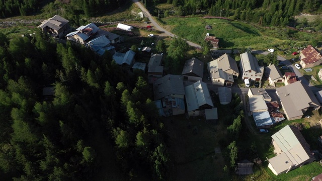 山村鸟瞰图视频素材画面4