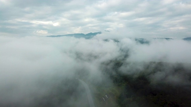 马来西亚山路鸟瞰图视频素材