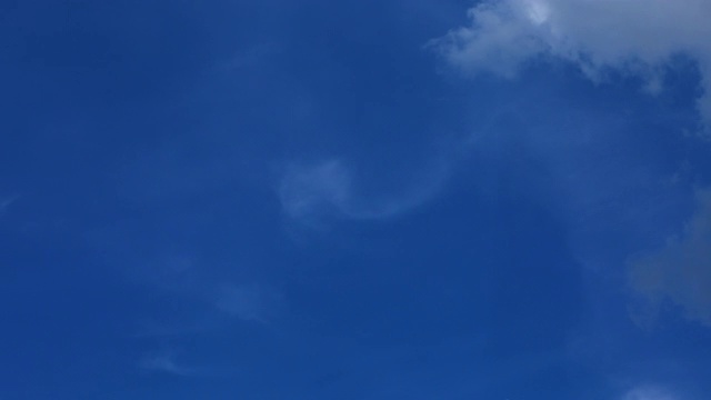 美丽的蓝天背景与云彩，时间流逝。视频素材画面4