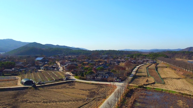 韩国庆尚北道安东浩村/安东西视频素材