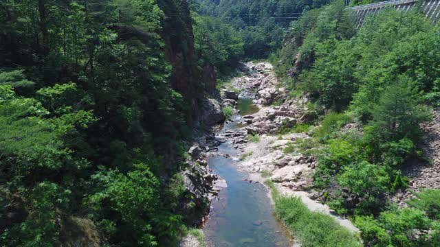 京畿道(京畿道东海地质公园)/武陵健，南韩京畿道视频素材