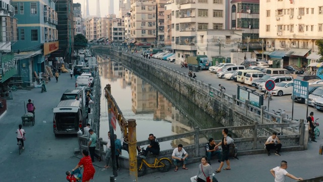 村子里的城市,广州,中国。视频素材