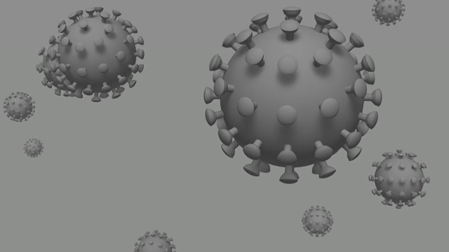 病毒图像的3d渲染视频素材