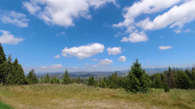 云景在山上的时间流逝视频素材