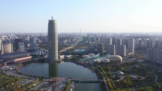 现代城市鸟瞰图视频素材画面1