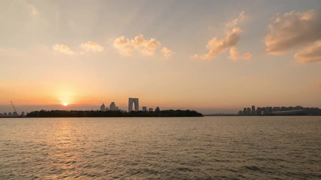 苏州城市天际线的推移视频素材