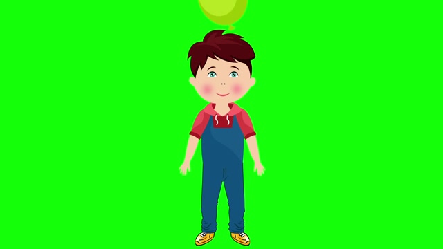卡通男孩视频素材画面1