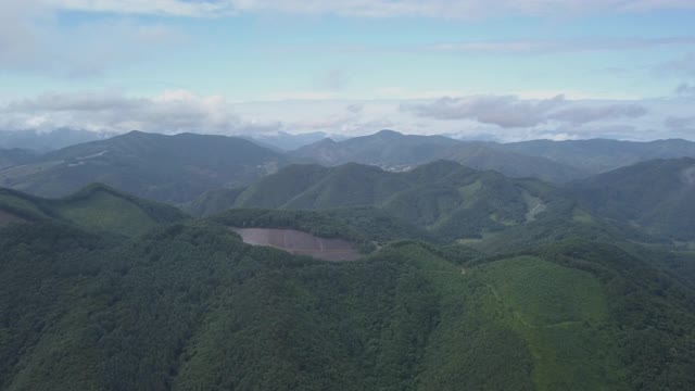 山地景观/ Jeongseon-gun，江原道，韩国视频素材