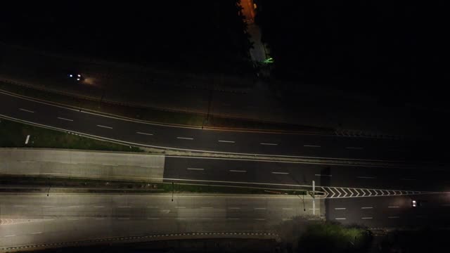 夜间的高速公路视频素材