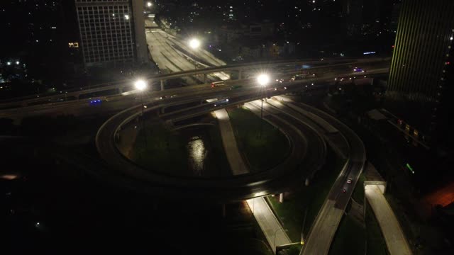 夜间的高速公路视频素材