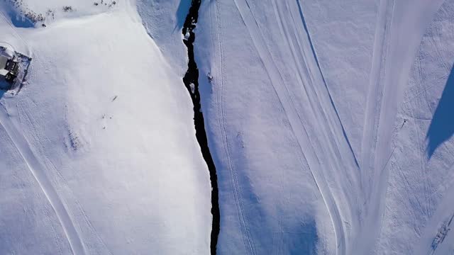 鸟瞰图的瑞士滑雪胜地奥布瓦尔登，瑞士。视频素材