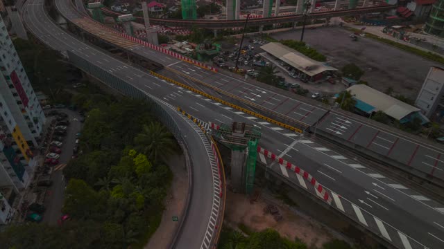 吉隆坡白天到夜晚倾斜延时视频素材