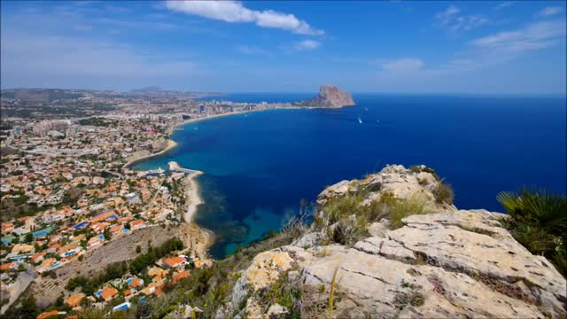 Calpe和Penon de Ifach, Costa Blanca，西班牙视频下载