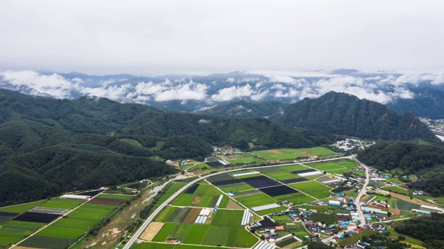 云海山村/京畿道，韩国视频素材