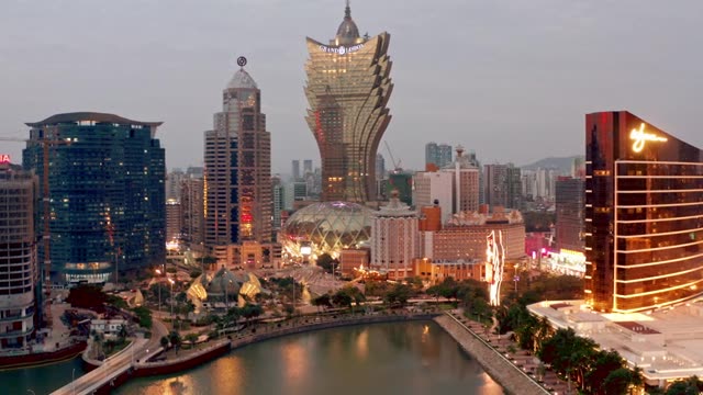 澳门夜景视频素材画面1