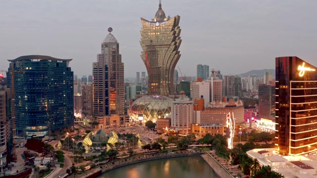 澳门夜景视频素材画面2