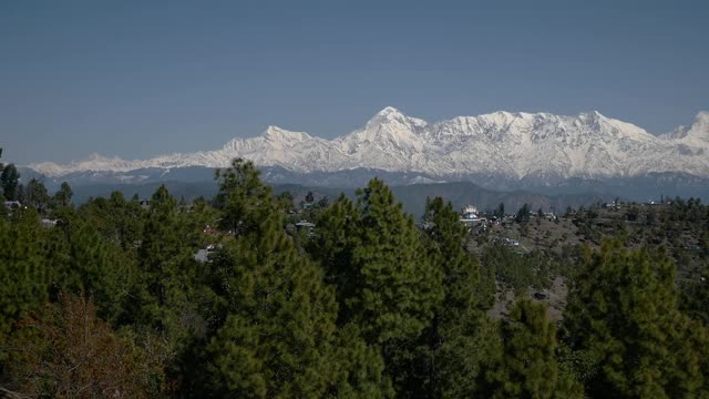 喜马拉雅山脉景观和山谷视频素材