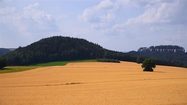 易北砂岩山- Königstein，撒克逊瑞士，德国视频素材