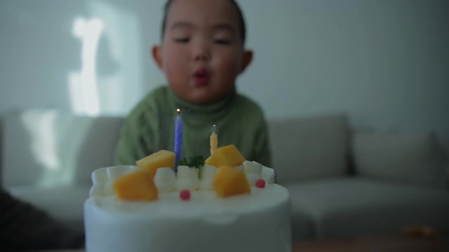 庆祝2岁男孩生日视频素材画面3