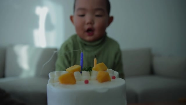 庆祝2岁男孩生日视频素材画面4