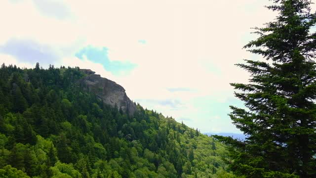 北卡罗莱纳州风景优美的山区景观，时光流逝视频素材