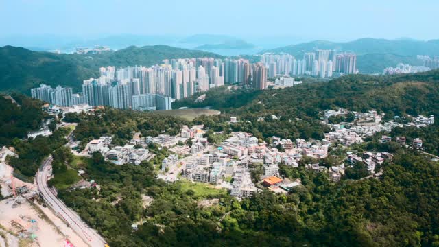 香港私人房屋鸟瞰图。视频素材