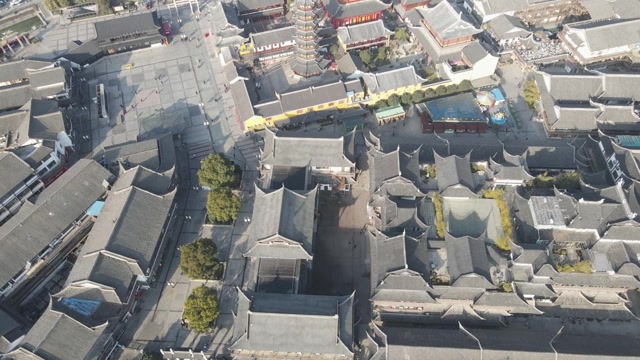 南禅寺鸟瞰图视频素材画面3