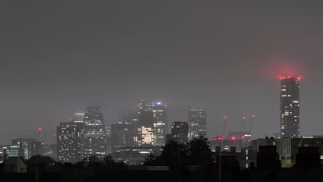 伦敦夜景时光流逝2视频素材