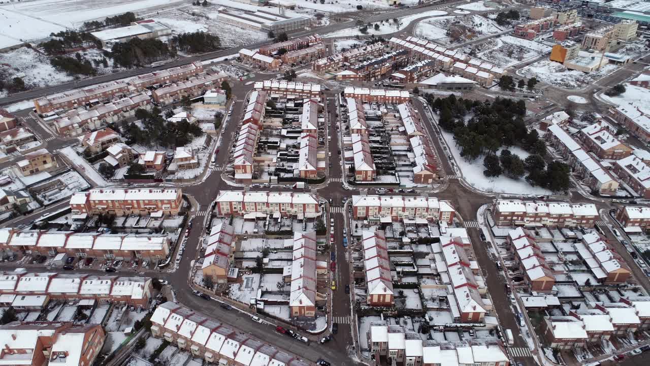 下雪的城市视频下载