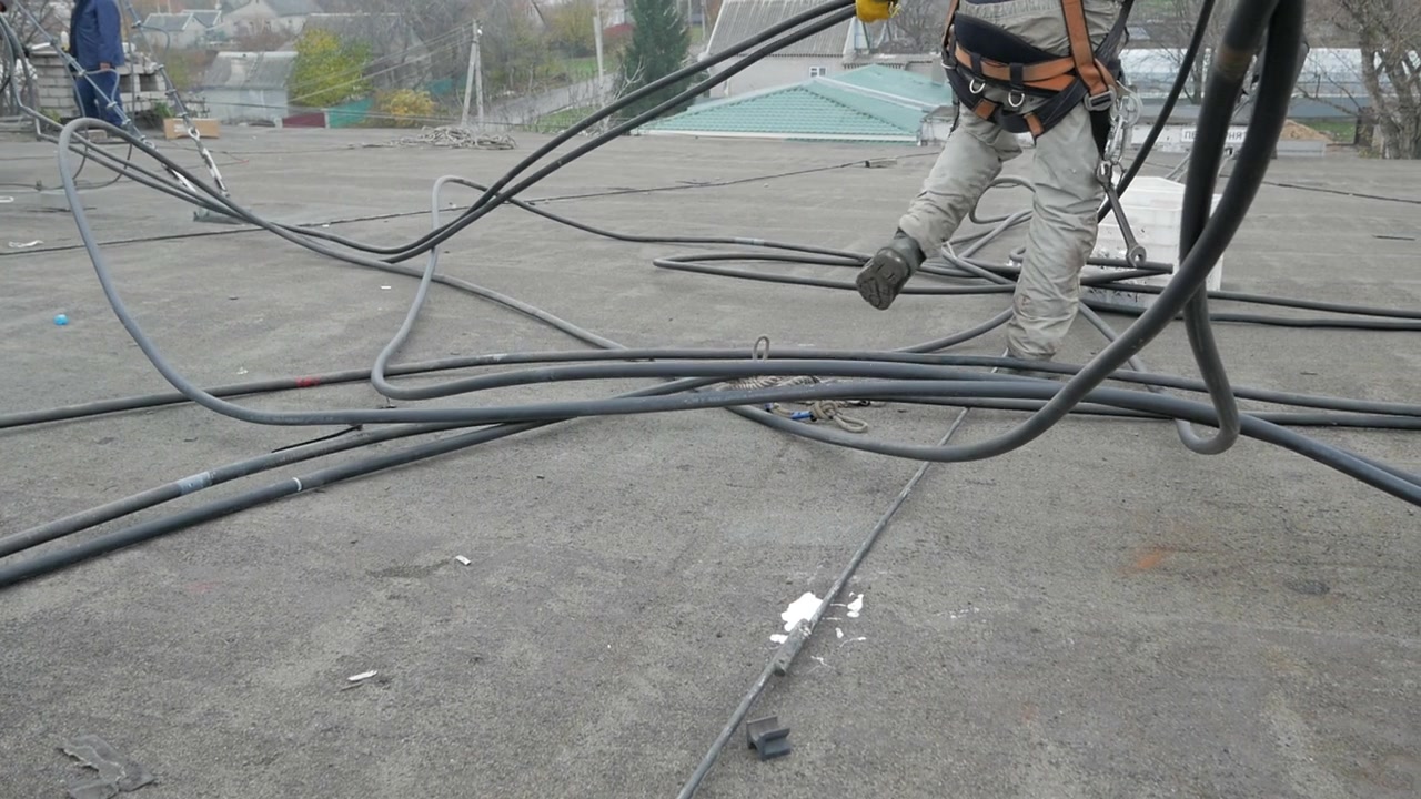 同轴电缆直接连接天线视频素材画面4