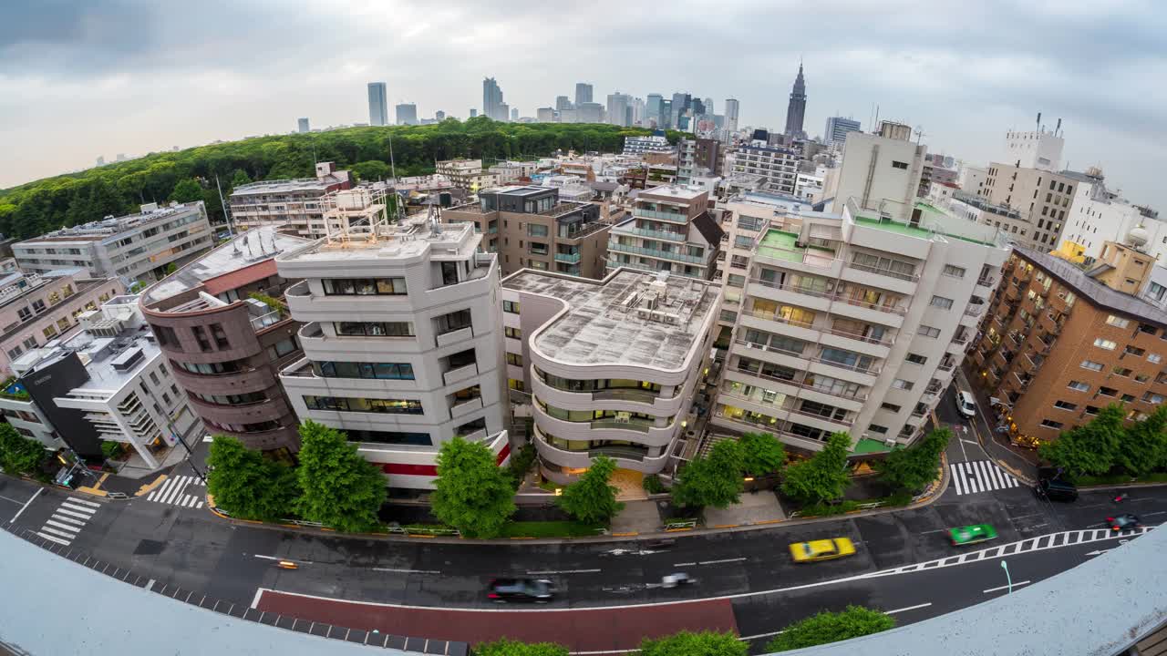 日本东京附近原宿的时间流逝视频素材