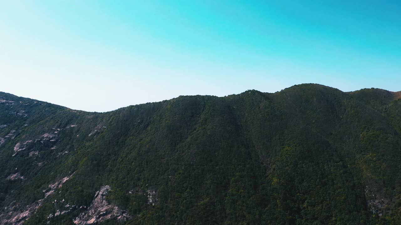 龙背山径，香港最好的市区徒步路线视频素材