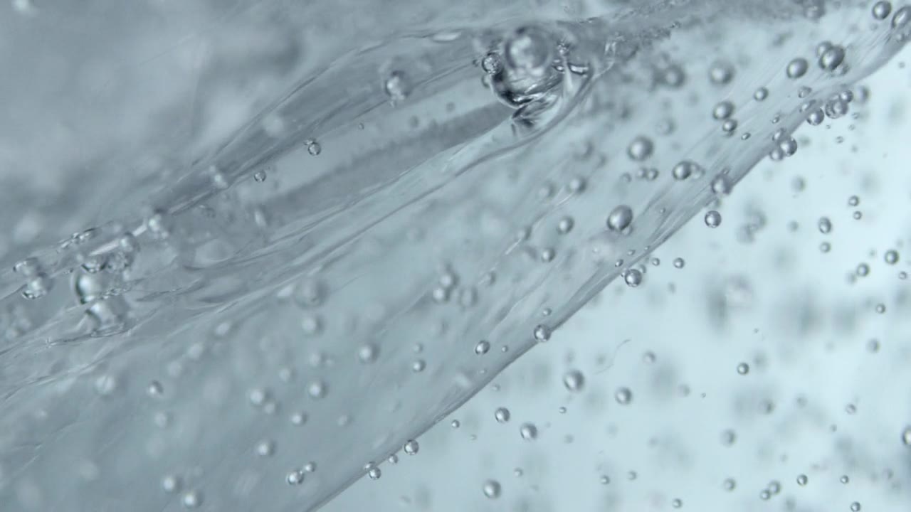 液体中的气泡视频素材画面1