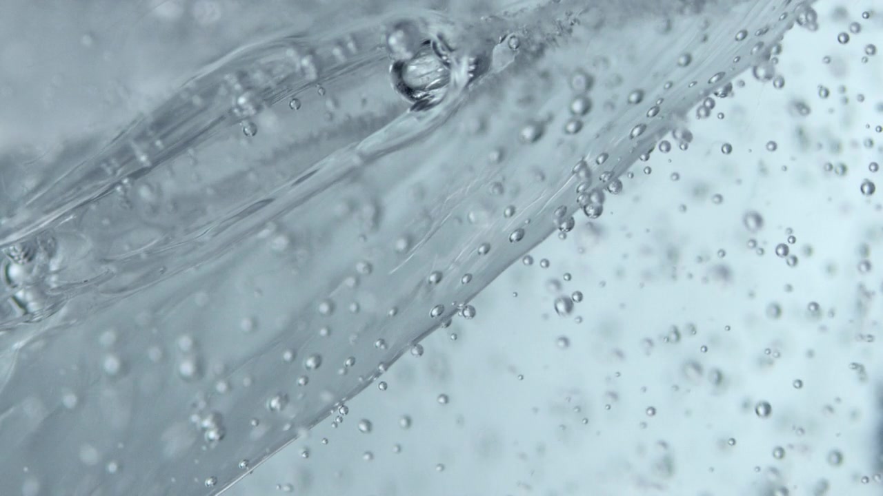液体中的气泡视频素材画面4