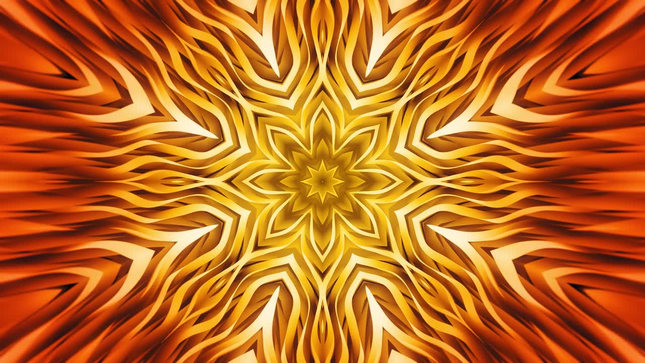 金色花卉抽象背景视频素材画面1