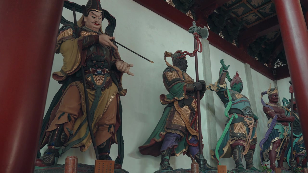 灵隐寺，中国杭州。视频素材画面4