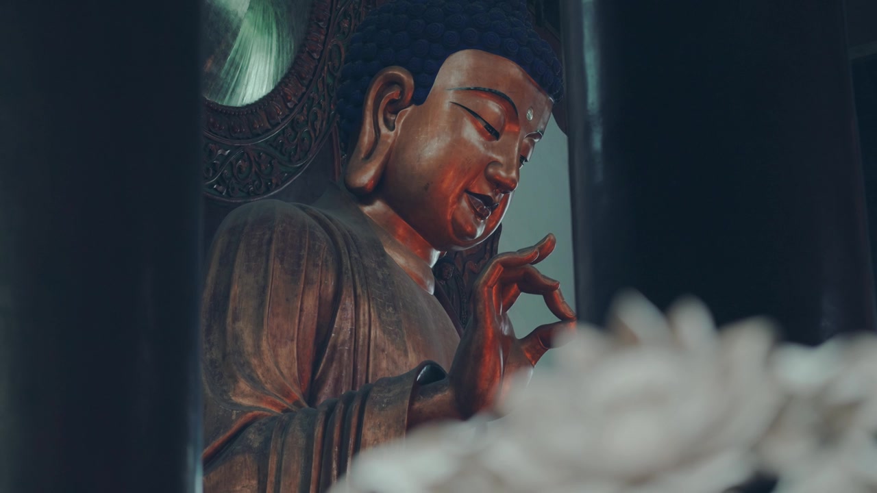 灵隐寺，中国杭州。视频素材画面2