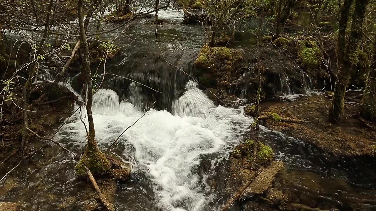 九寨沟风景区的瀑布视频下载