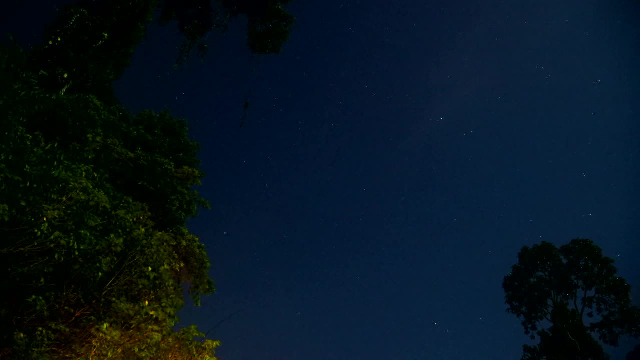 夜空中星星点点的美丽夜景视频下载