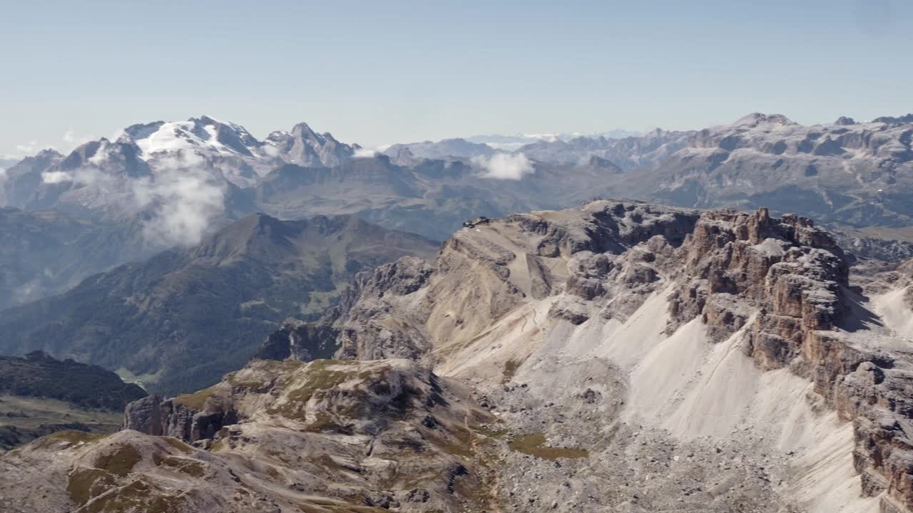 高山景观白云石，Tofane集团，意大利，欧洲视频素材