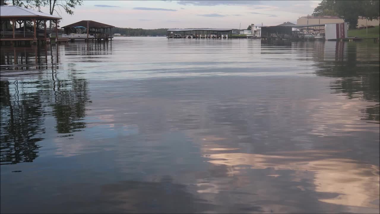 湖面涟漪水位视频素材