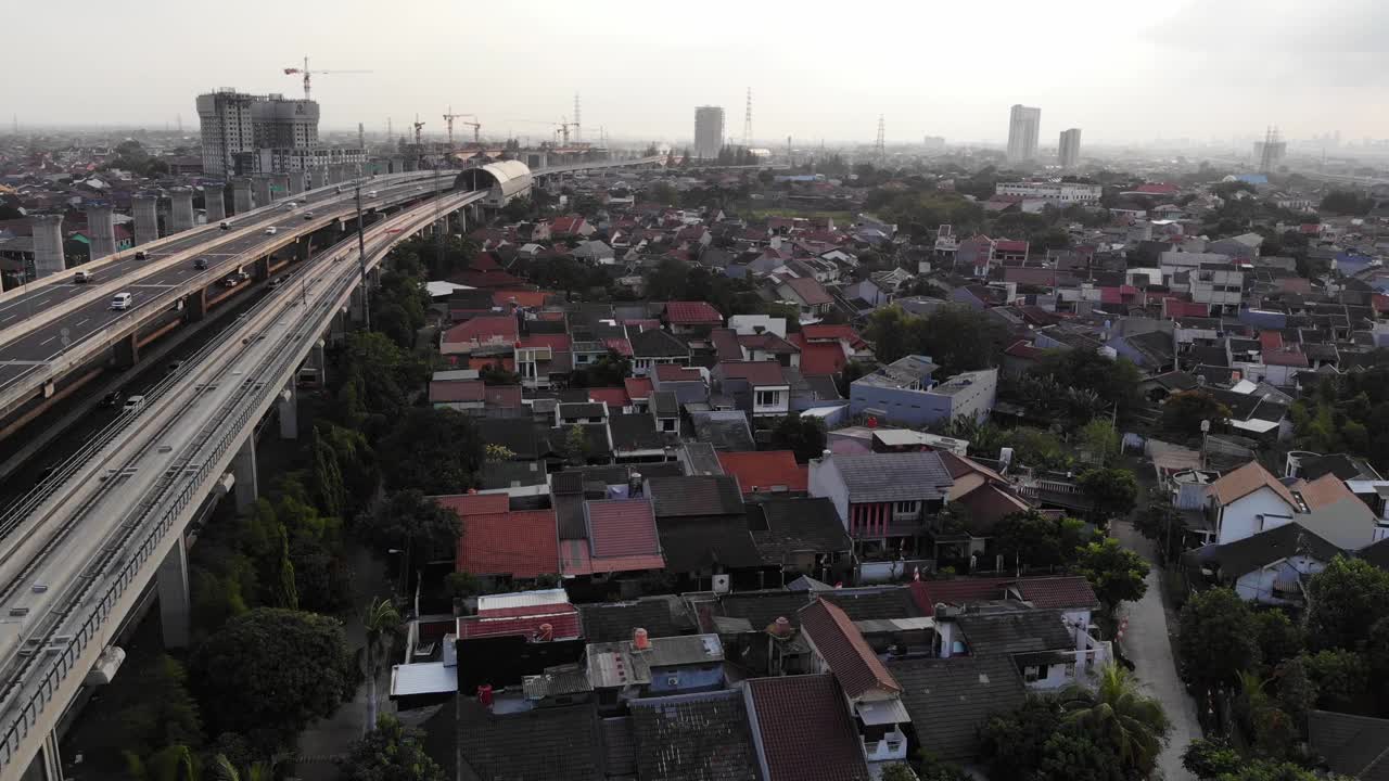 架空高架收费公路视频素材