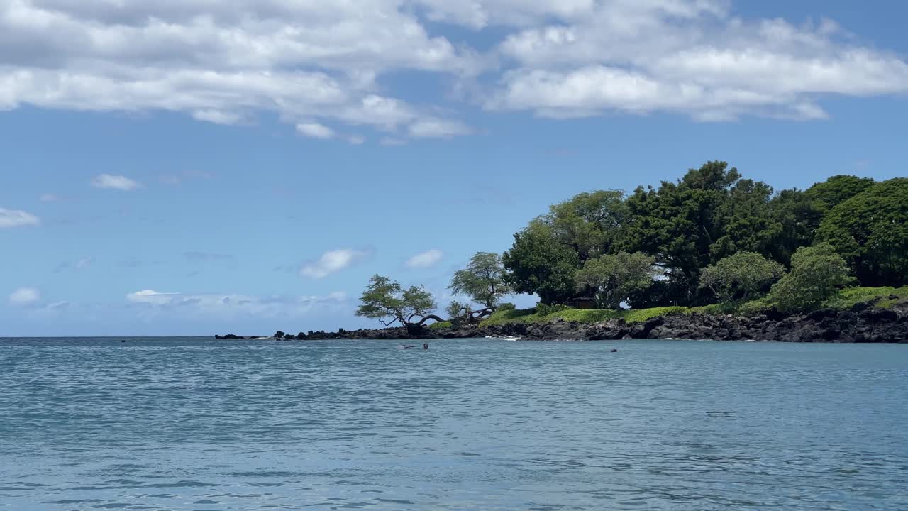 蓝色的海水视频素材