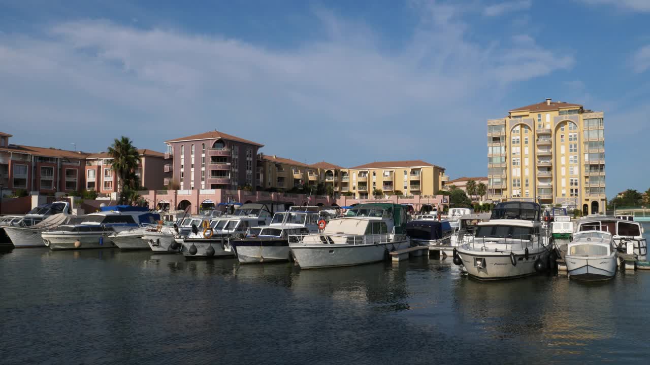 Lattes, Ariane港，Herault, Occitanie, France。视频素材