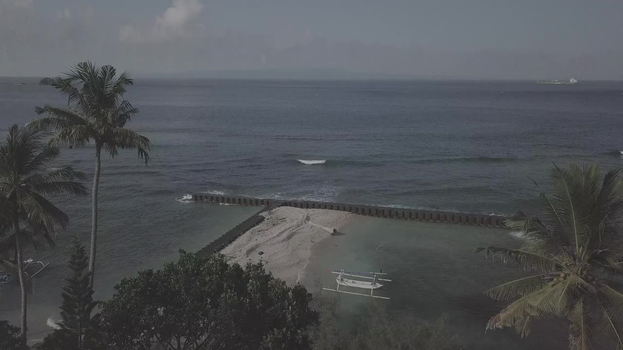 印度尼西亚达萨/巴厘岛寺的风景视频素材