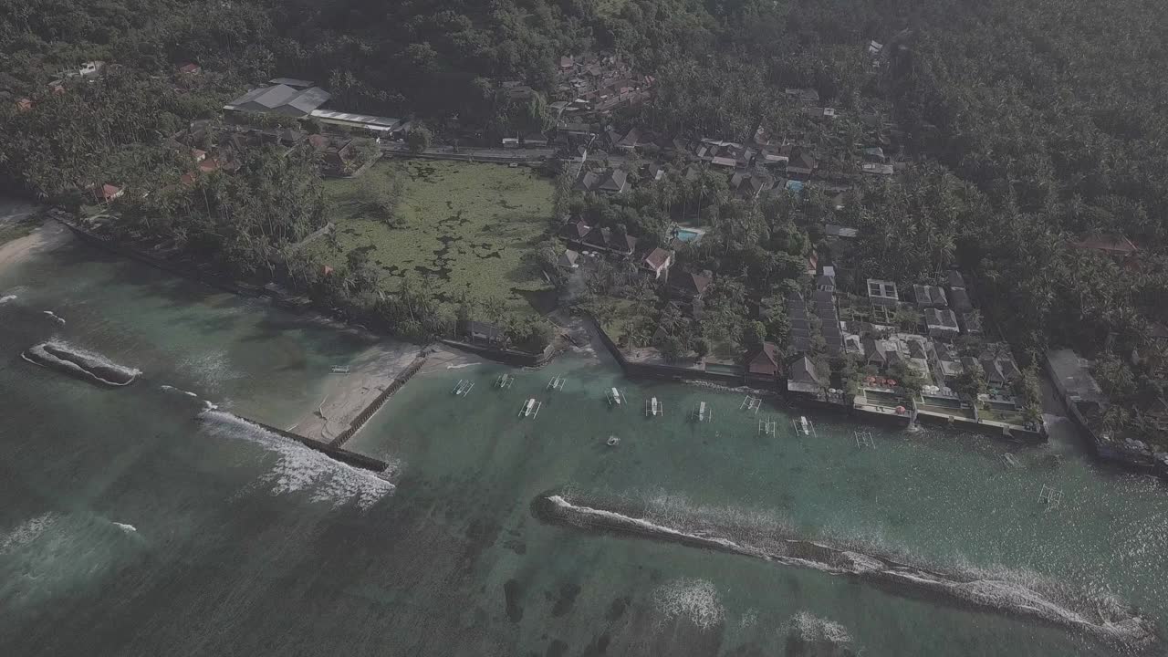 印度尼西亚达萨/巴厘岛寺的风景视频素材