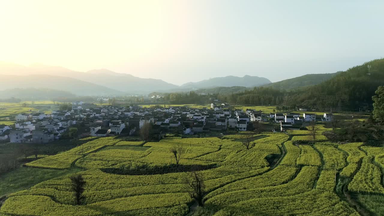 中国安徽鲁村的乡村景观视频素材