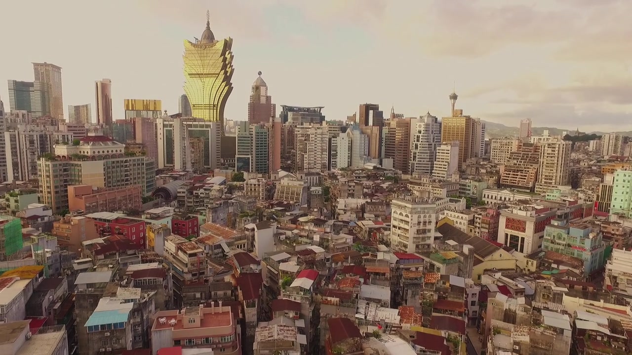 中国澳门市区的风景视频素材画面3
