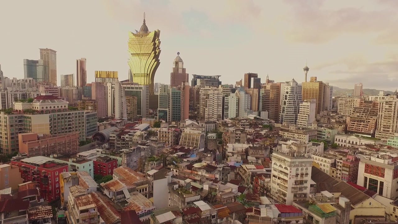 中国澳门市区的风景视频素材画面4
